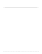 Storyboard with 1x2 grid of 16:9 (widescreen) screens on letter paper paper