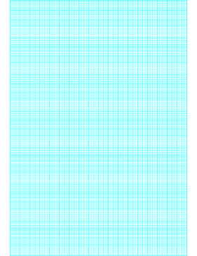 Semi-log paper: 180 Divisions (1 Millimeter) 5th, 10th Accent by 7-Cycle Paper