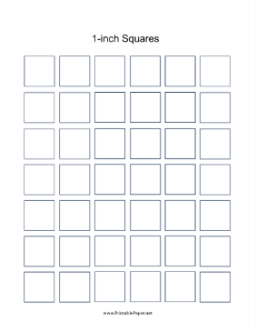 1 Inch Square Templates Paper