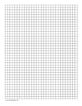 Graph Paper - 1x1 Grid Paper