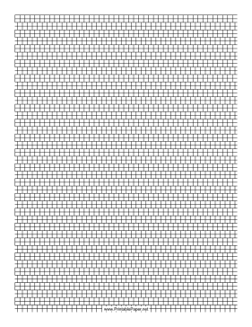 2 Cylinder Bead Brick Pattern Paper