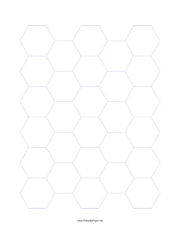 21mm Hexagon Grid Paper