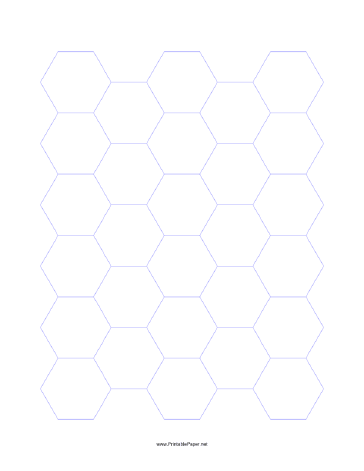 21mm Hexagon Grid Paper