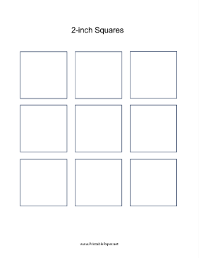2 Inch Square Templates Paper