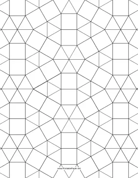 3.3.3.3.3.3,3.3.4.3.4 Tessellation Paper