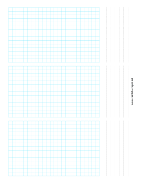 3-Up Grid Paper