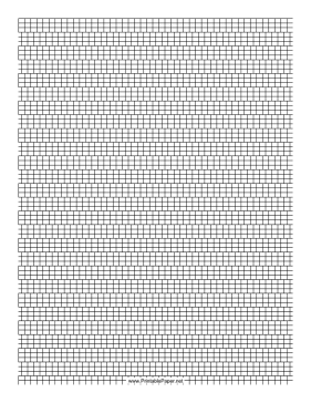 3 Cylinder Bead Brick Pattern Paper