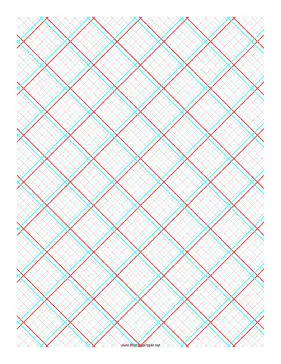 3D Paper - 5x5 Grid with Large Offset Paper