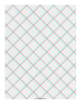 3D Paper - 10x10 Grid with Large Offset Paper
