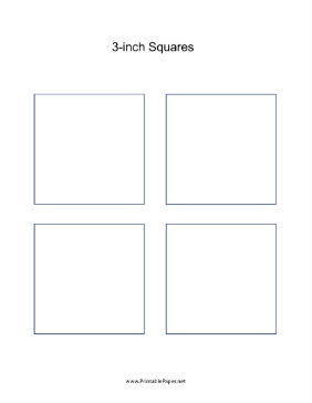 3 Inch Square Templates Paper