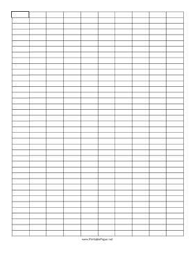 Graph Paper - 3x1 Grid Paper