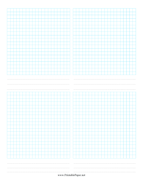 4-Up Grid Paper