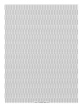4 Cylinder Bead Brick Pattern Paper