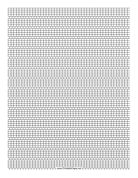 4-1 Cylinder Bead Square Pattern Paper