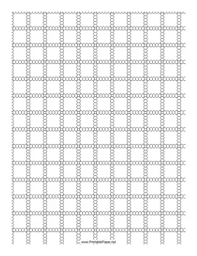 5 Seed Bead Right-Angle Weave Pattern Paper