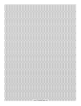 5-1 Cylinder Bead Square Pattern Paper