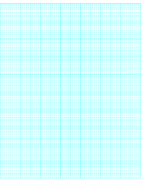 Semi-log paper: 70 Divisions 5th, 10th Accent by 10-Cycle Paper