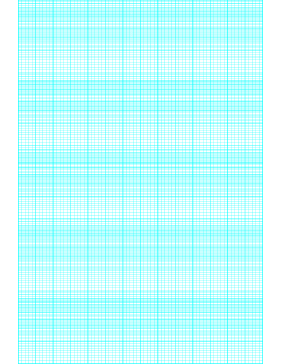 Semi-log paper: 70 Divisions 5th, 10th Accent by 5-Cycle Paper