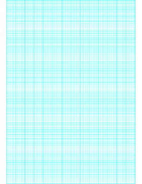 Semi-log paper: 70 Divisions 5th, 10th Accent by 6-Cycle Paper