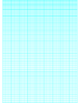 Semi-log paper: 90 Divisions (2 Millimeters) 5th, 10th Accent by 1-Cycle Paper