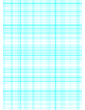 Semi-log paper: 90 Divisions (2 Millimeters) 5th, 10th Accent by 5-Cycle Paper