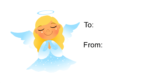 Angel Praying (white background) Paper