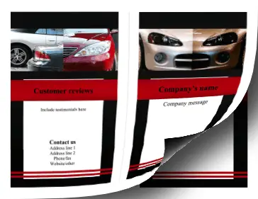 Auto Brochure-Bifold Paper