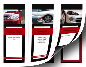 Auto Brochure-Trifold Paper