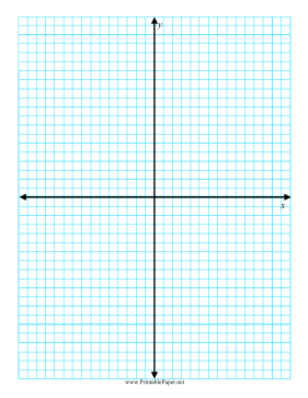 Axis Graph Paper 0.25 Inch Paper