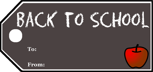 Back To School Gift Tag Paper