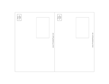 Vertical Back of Postcard Paper