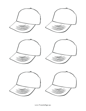 Baseball Cap Template Paper