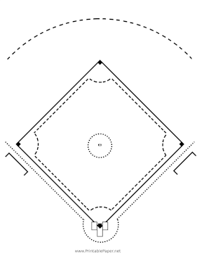 Baseball Diamond Paper