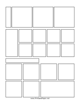 Blank Sunday Comics Page Paper