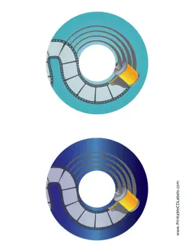 Blue Blue Film Photography CD-DVD Labels Paper