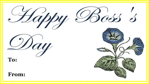 Boss Day Gift Tag Paper