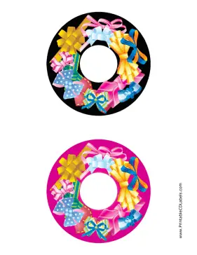 Bows CD-DVD Labels Paper