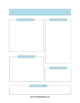 Boxing Method Note Paper Blue Paper