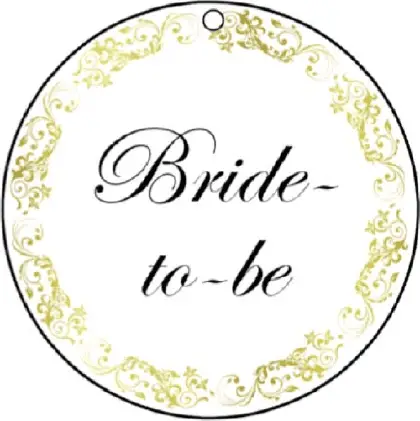 Bride-To-Be Gift Tags Paper