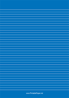 Bright Blue Lined Paper White Lines A4 Paper