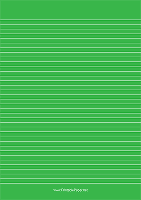 Bright Green Lined Paper White Lines A4 Paper