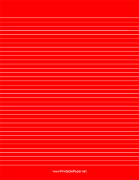 Bright Red Lined Paper White Lines Paper