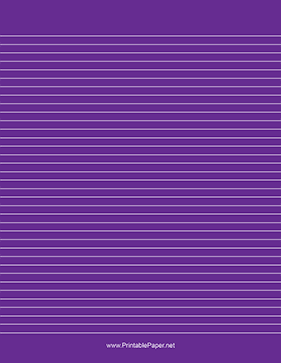 Bright Violet Lined Paper White Lines Paper