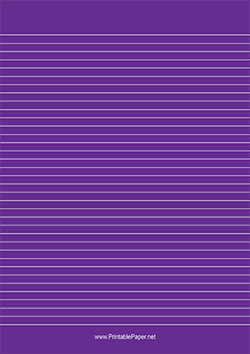 Bright Violet Lined Paper White Lines A4 Paper
