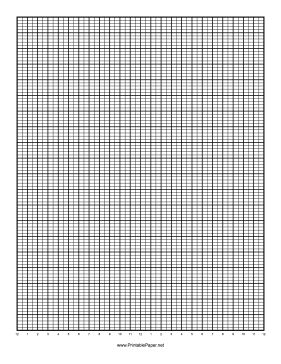Calendar - 1 Day by Half Hour - 100 Divisions with Index Lines Paper
