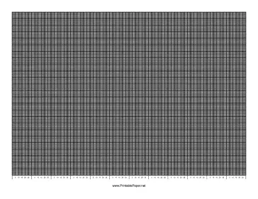 Calendar - 1 Year by Days - 250 Divisions with Index Lines - Landscape Paper