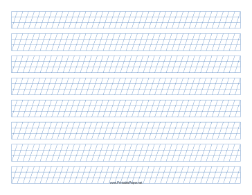 Calligraphy Guide Paper - Landscape Paper