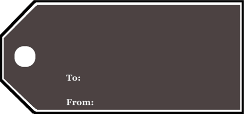 Chalk Gift Tag Paper