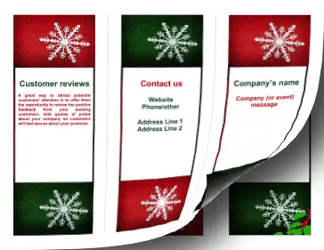 Christmas Brochure-Trifold Paper