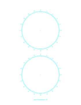 Circular Percentage - 4 inch Paper